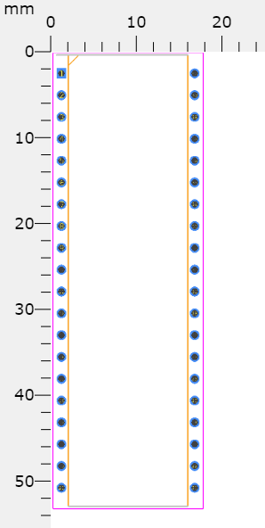 AT89S52-24PU Footprint
