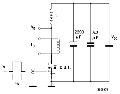 Unclamped Inductive Load Test Circuit