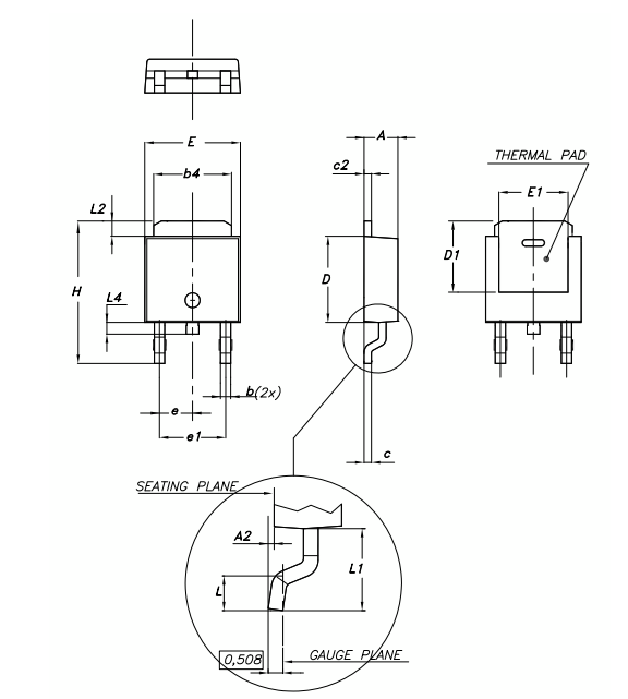 LD1117S50TR Package