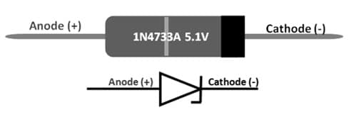 1N4733A Zener Diode Pinout